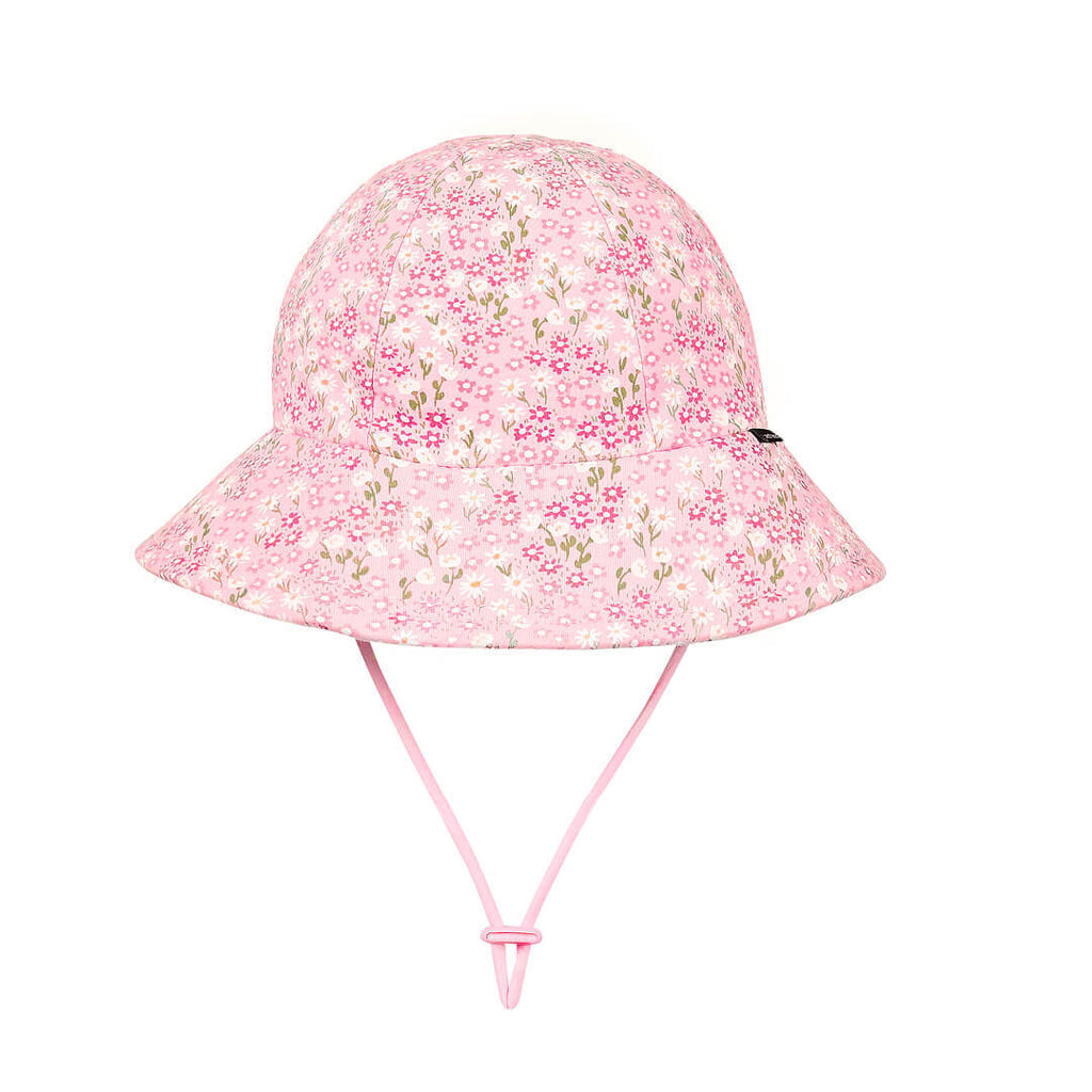 Kids Ponytail Bucket Sun Hat - Floral Bridgette