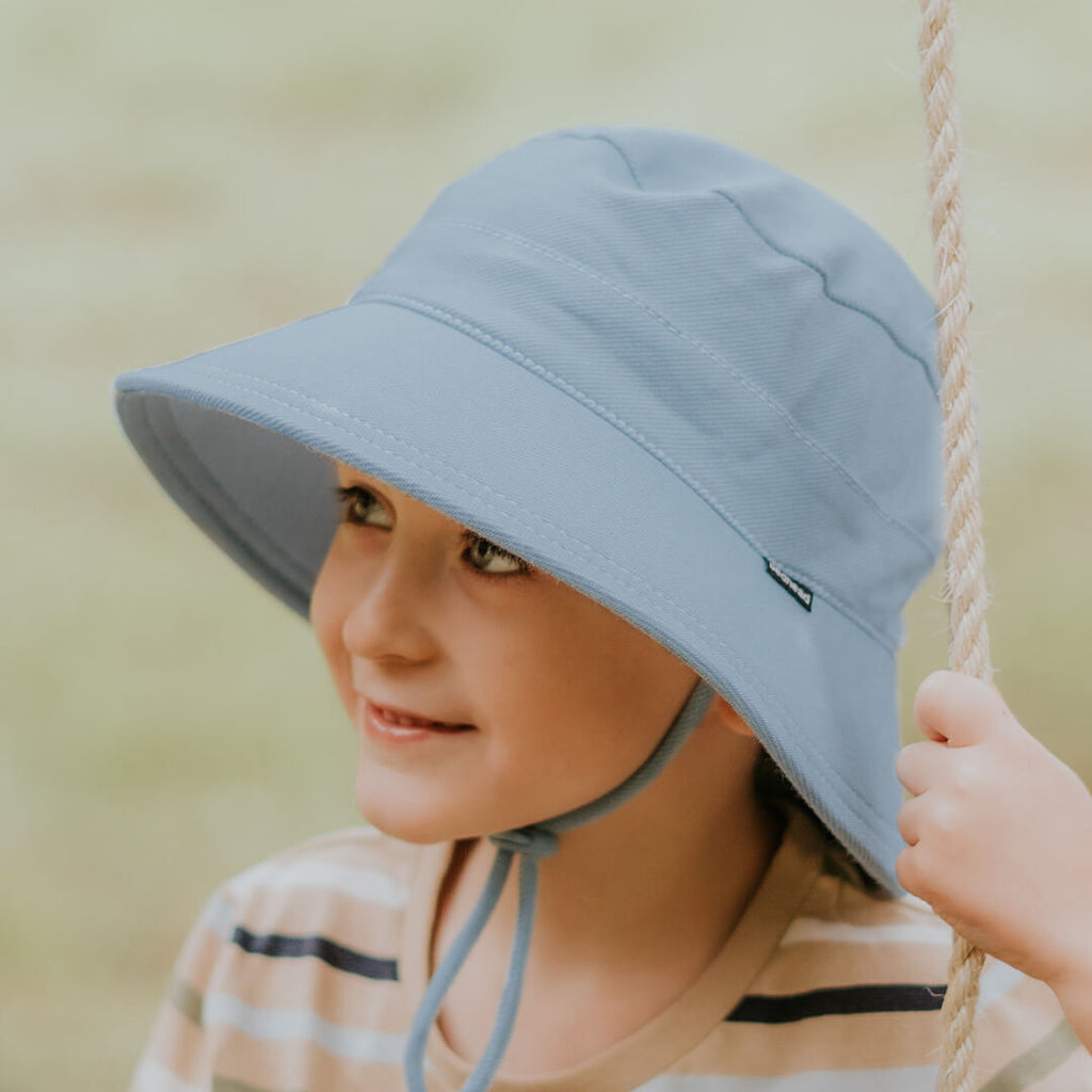 Kids Bucket Sun Hat - Chambray