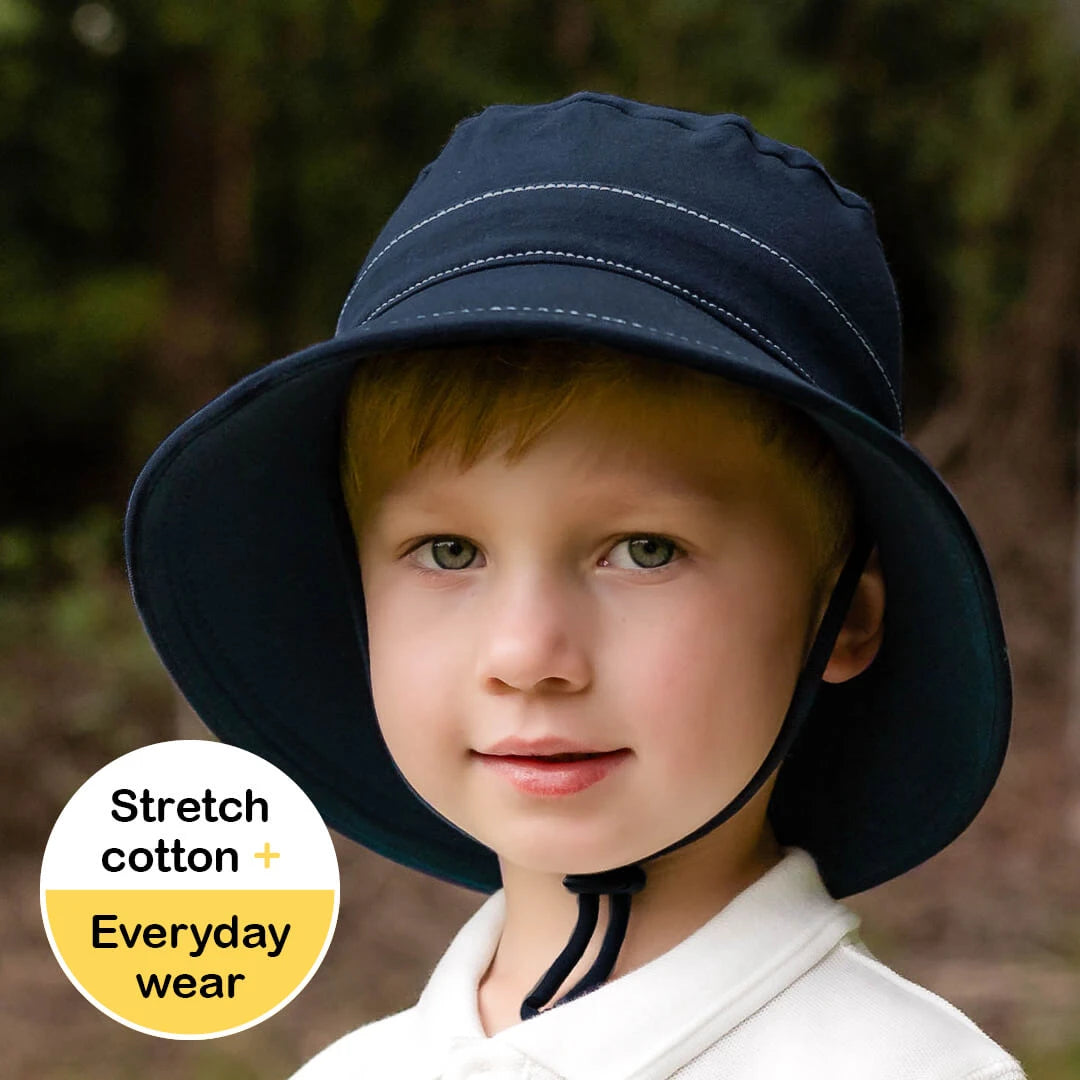Kids Bucket Sun Hat - Navy