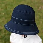 Kids Bucket Sun Hat - Navy