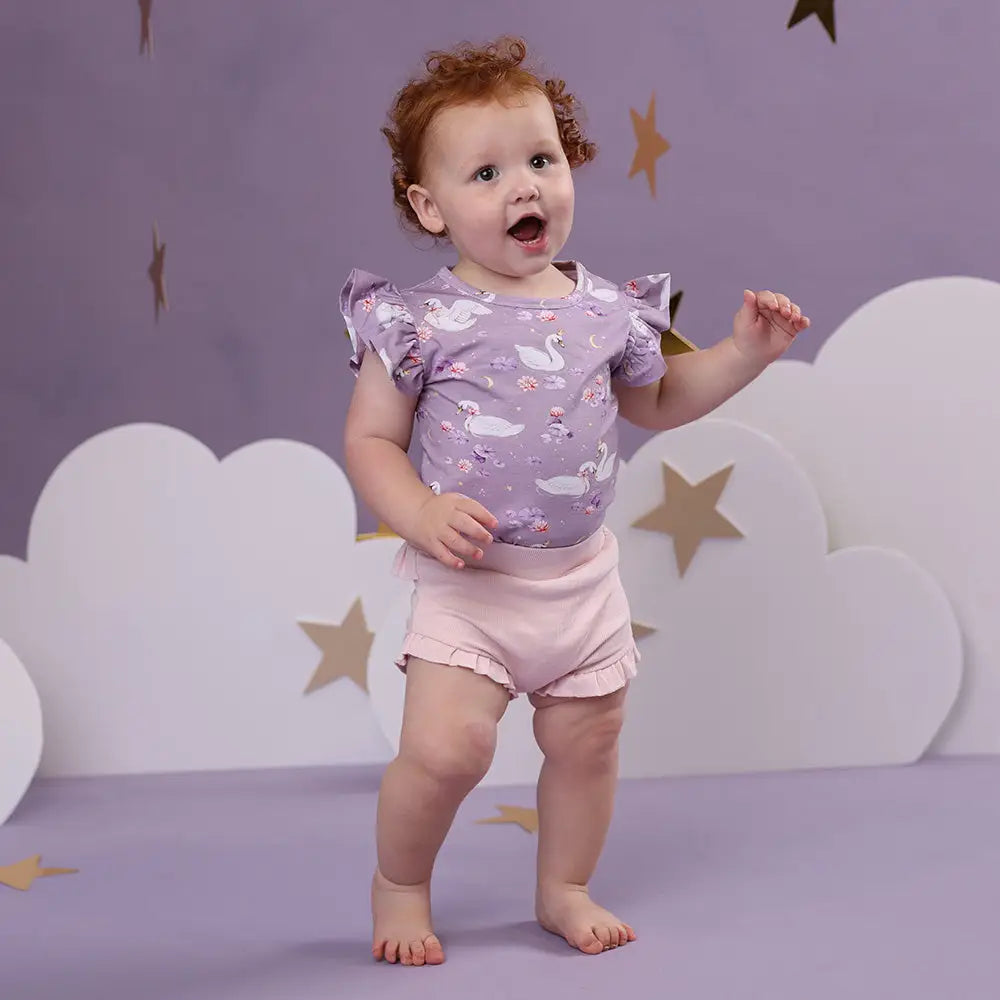 Baby Pink Organic Bloomers