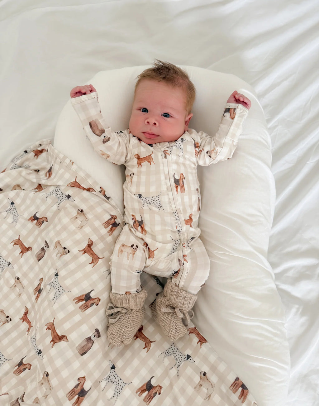 Bamboo Swaddle - Puppy Picnic