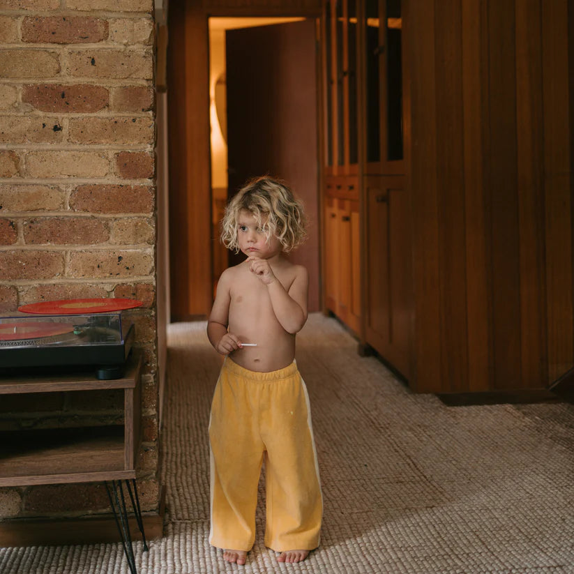 Bon Voyage Relaxed Pants Terry Towel Golden Cream