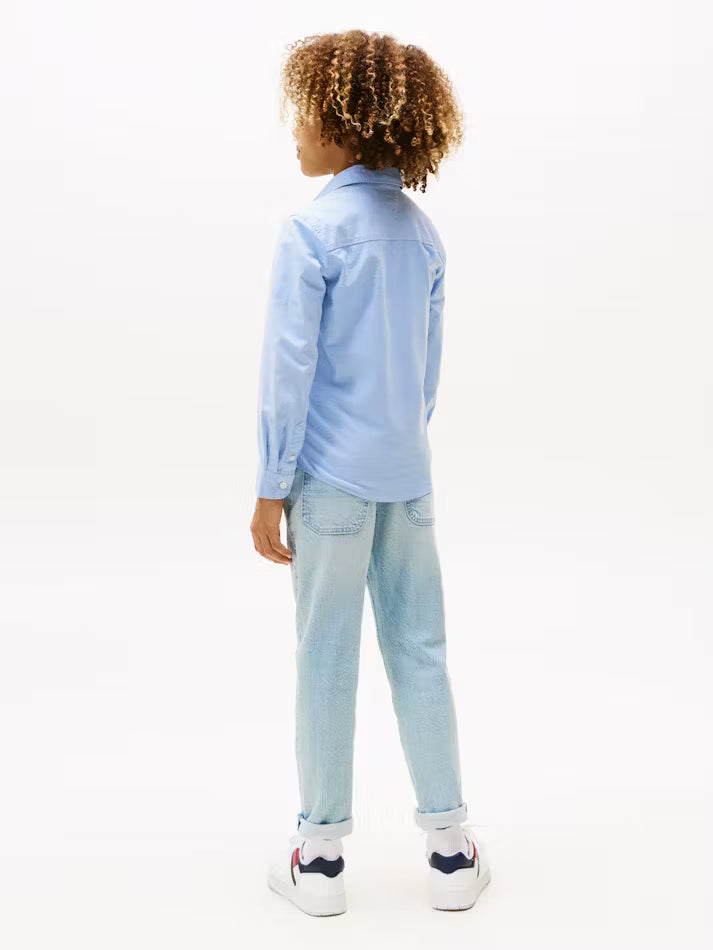 Stretch Oxford Shirt - Calm Blue