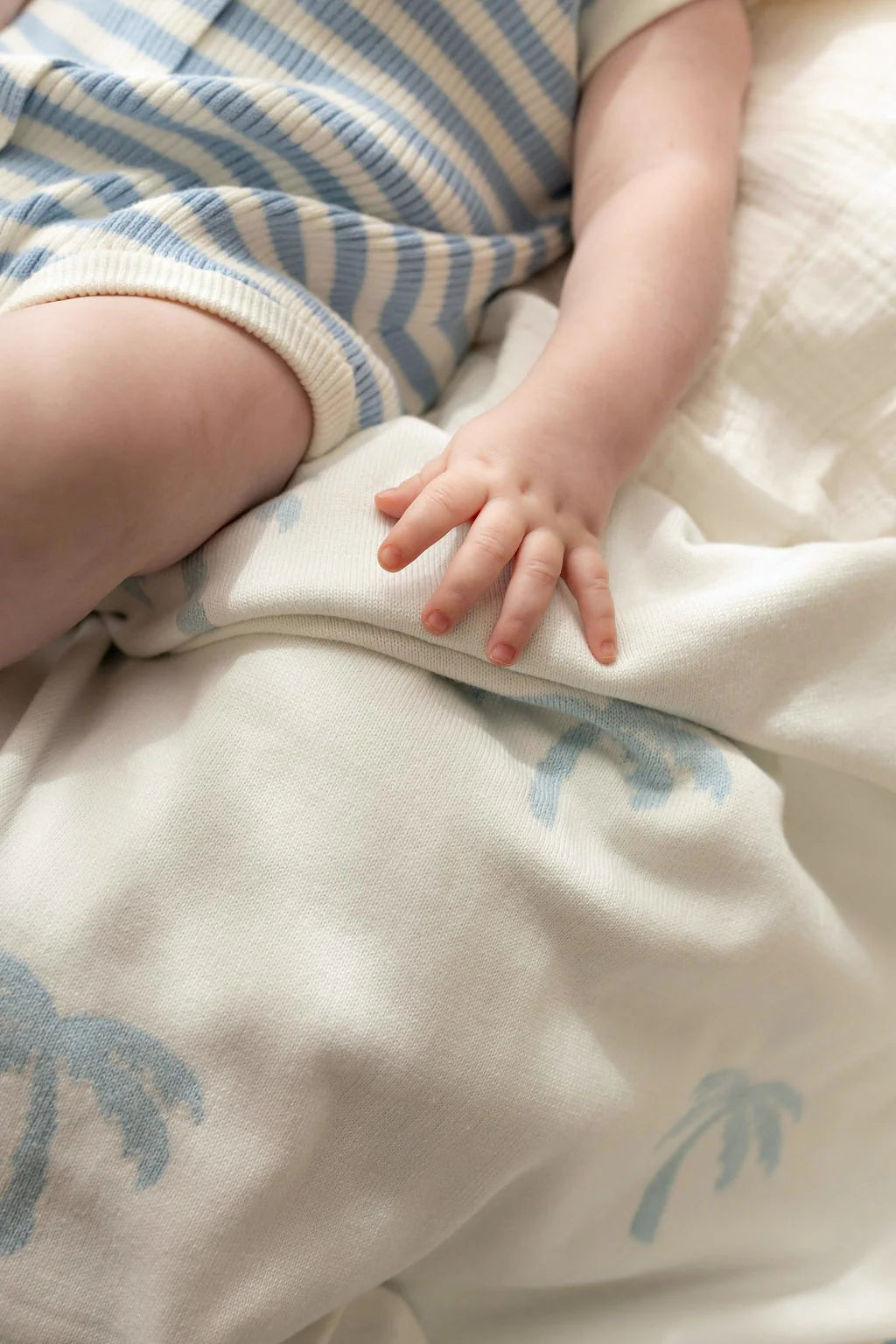 Breezy Knit Romper - Seaside