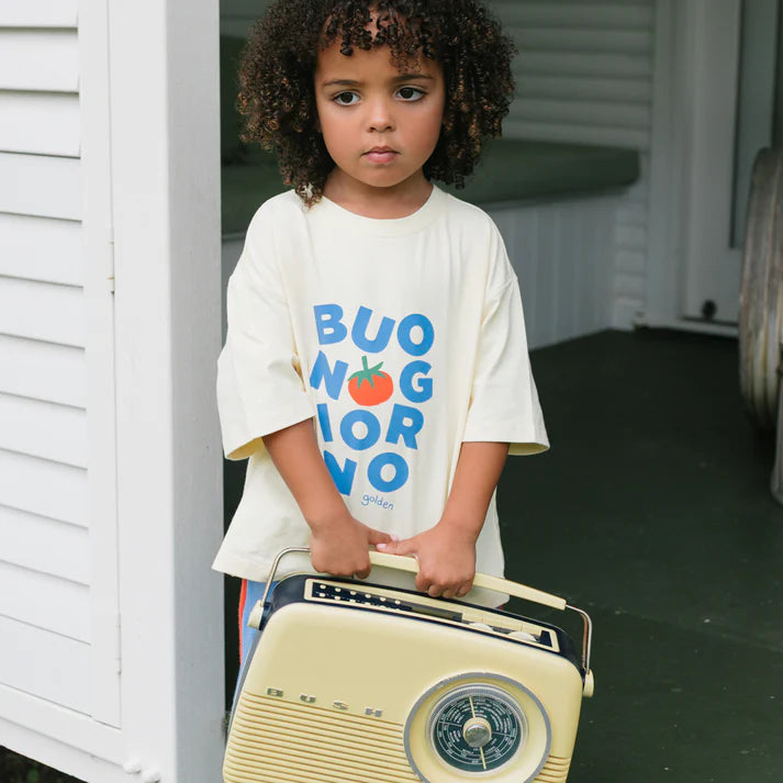 Buongiorno Mid Sleeve Tee Vanilla Parfait