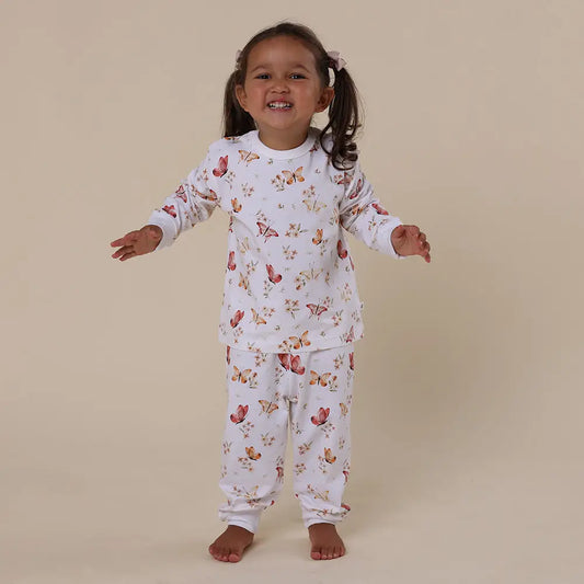 Butterfly Organic Kids Long Sleeve Pj Set