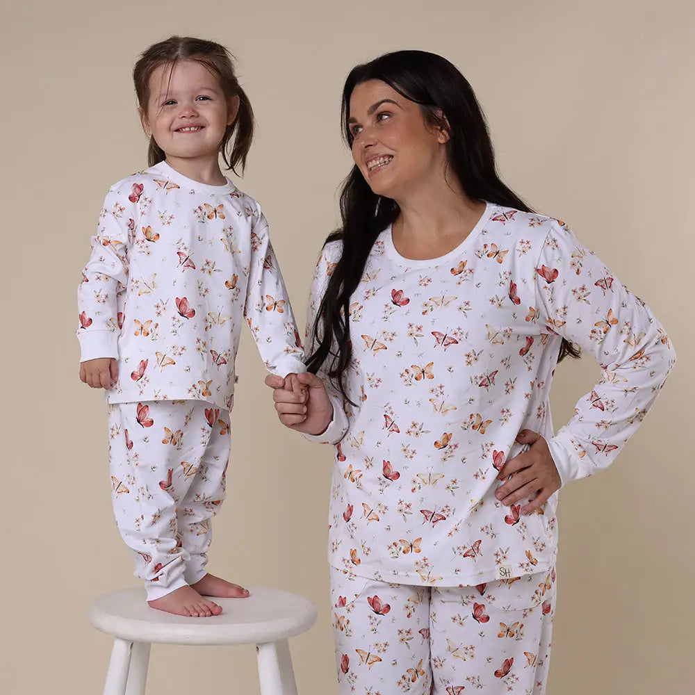 Butterfly Organic Kids Long Sleeve Pj Set