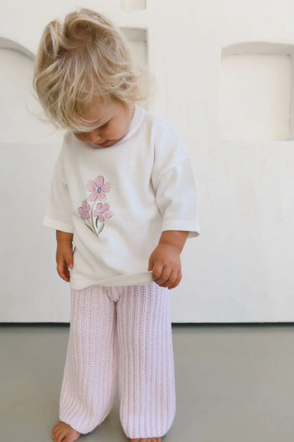 Finely Knit Pants - Marshmellow Creme