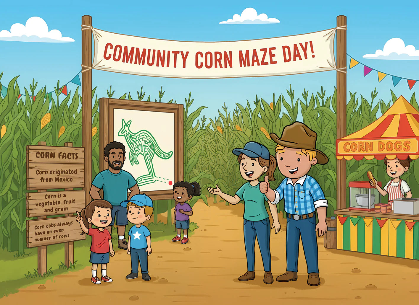 Kangaroo Cornfield Book