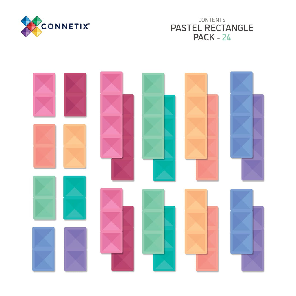 Pastel Rectangle Pack 24pc