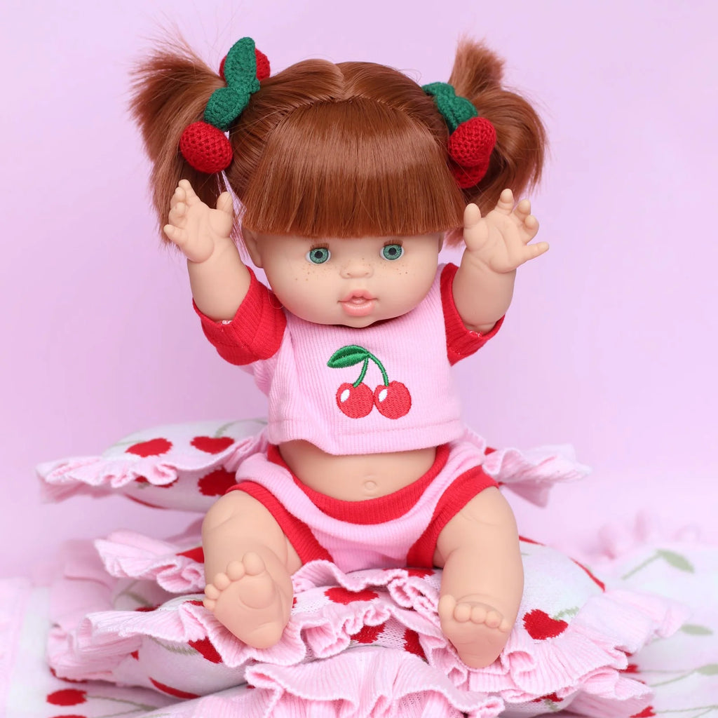Cherry Dolls top + Bloomer shorts set
