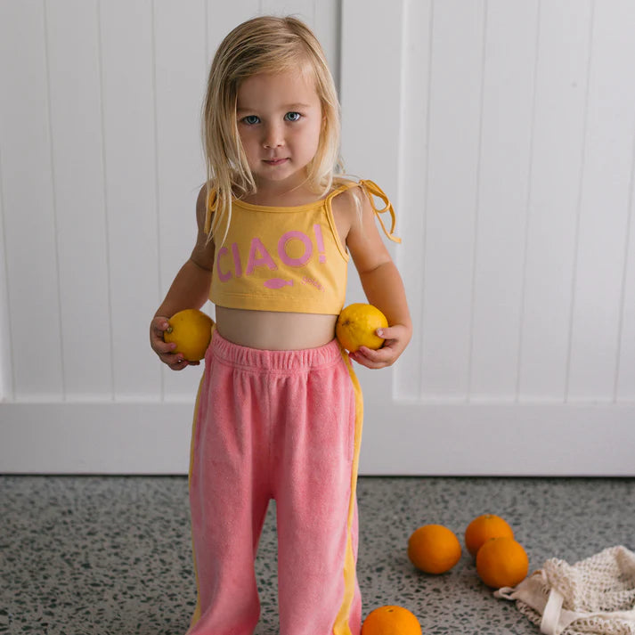 COMING SOON Ciao Crop Top Golden Cream