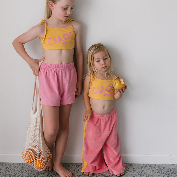 COMING SOON Ciao Crop Top Golden Cream