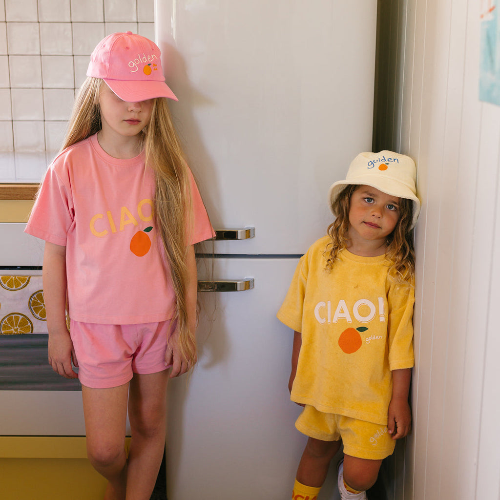 Ciao Mid Sleeve Tee Pink Icing