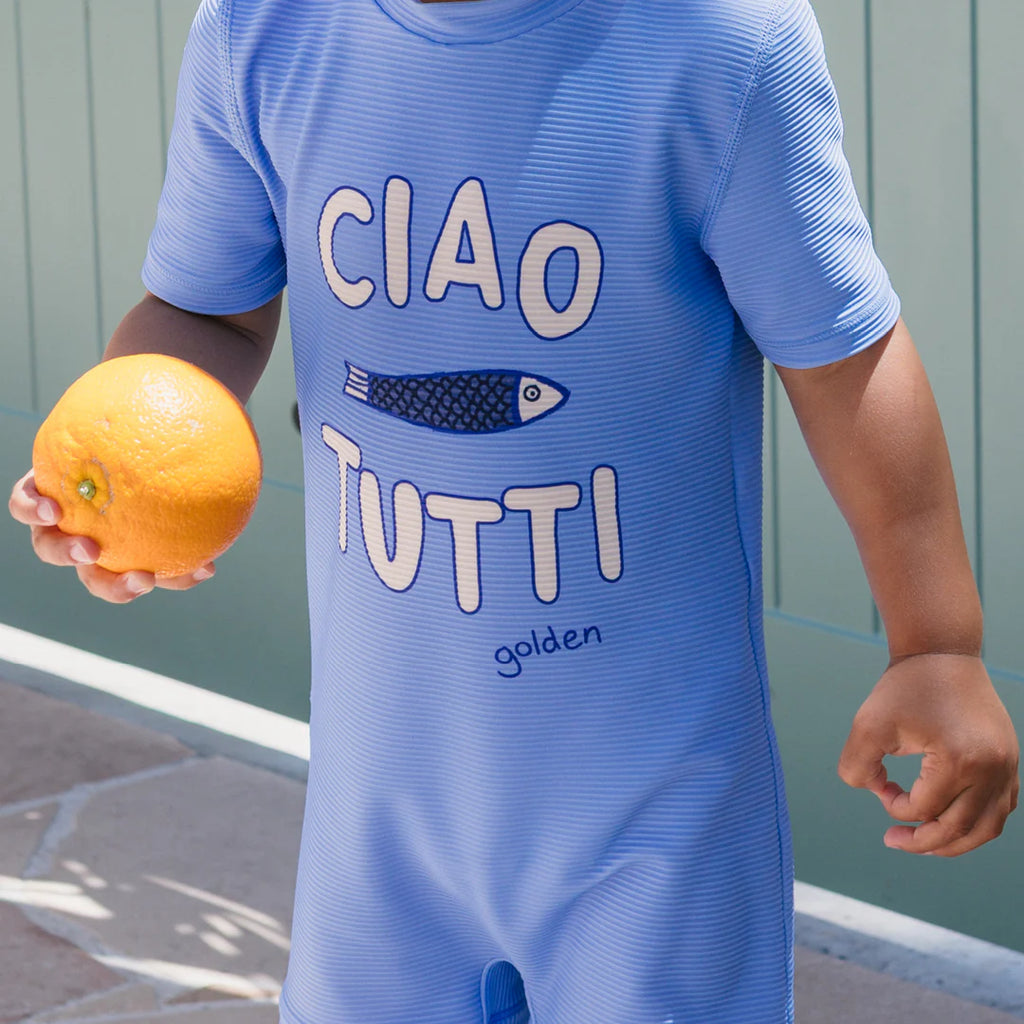 Ciao Tutti Pesci One Piece Swimsuit Pool Blue