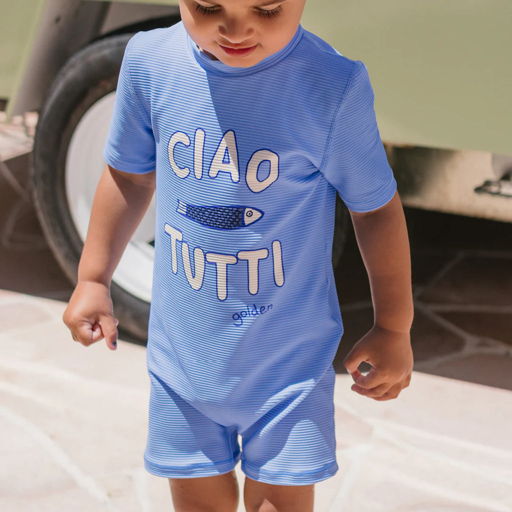 Ciao Tutti Pesci One Piece Swimsuit Pool Blue