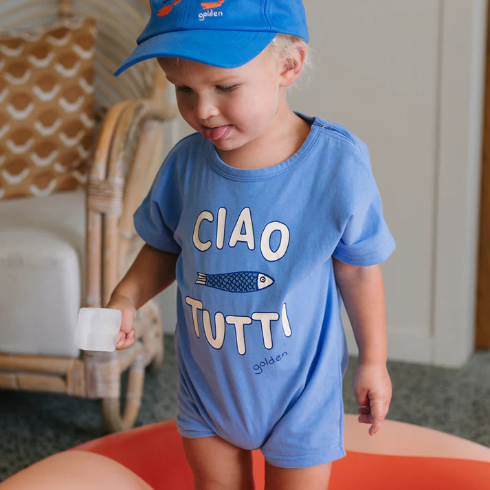 COMING SOON Ciao Tutti Pesci Playsuit Pool Blue