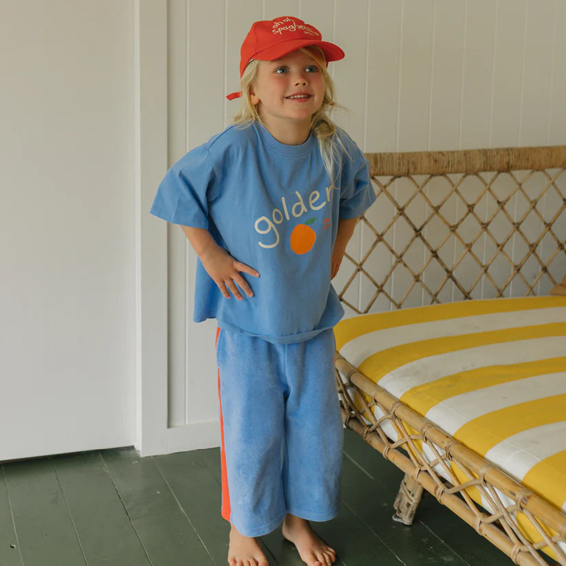 Ciao Tutti Relaxed Pants Terry Towel Pool Blue / Napoli