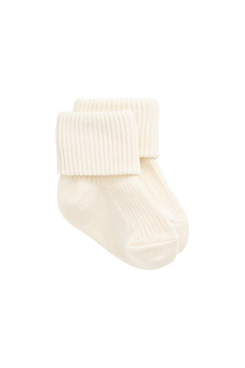 Classic Rib Sock - Buff