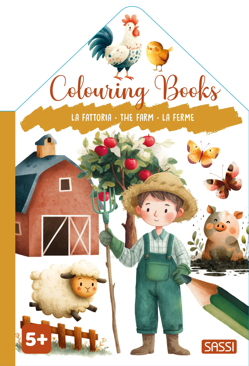 Sassi Colouring Book House - Farm