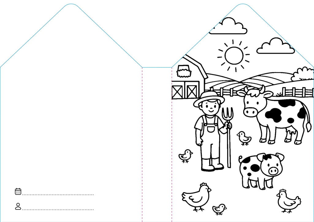 Sassi Colouring Book House - Farm