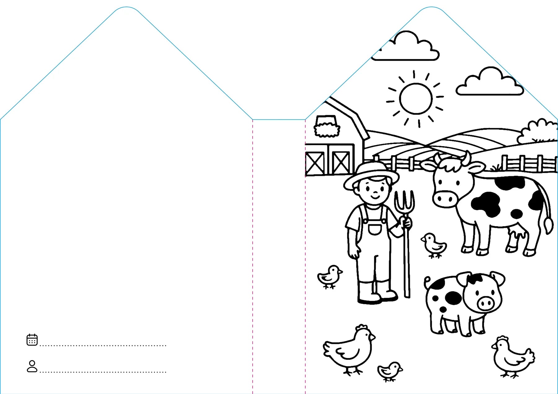 Sassi Colouring Book House - Farm