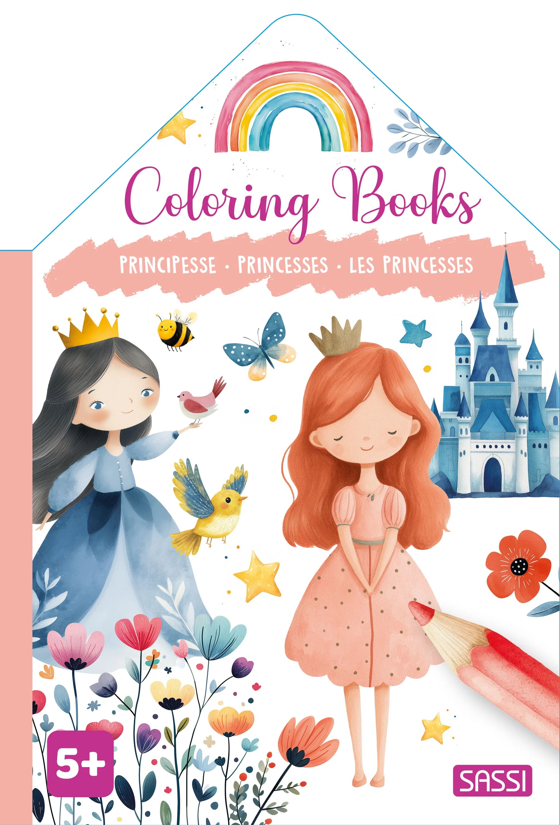 Sassi Colouring Book House - Princesses