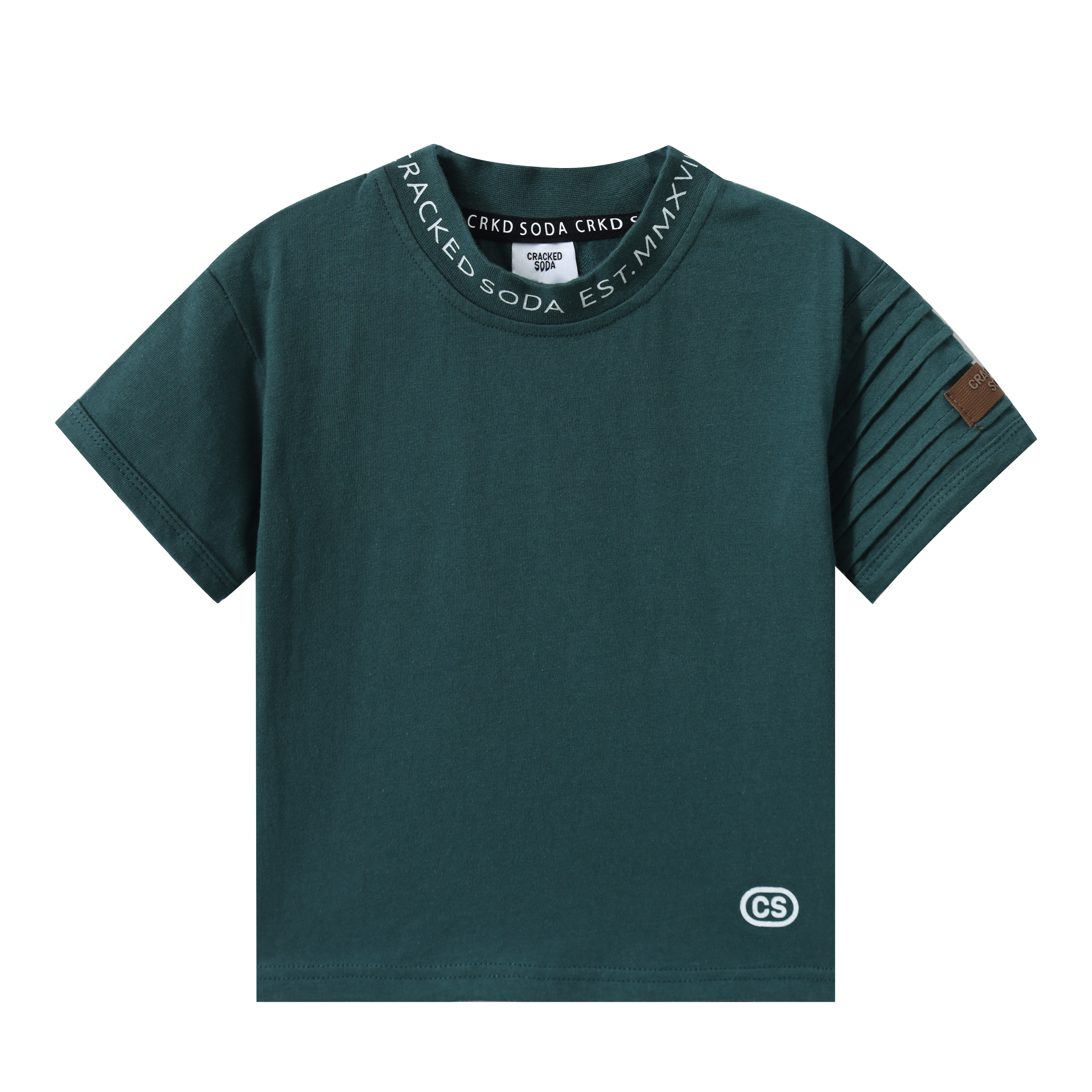 Malachi Detailed Neck Tee Forest
