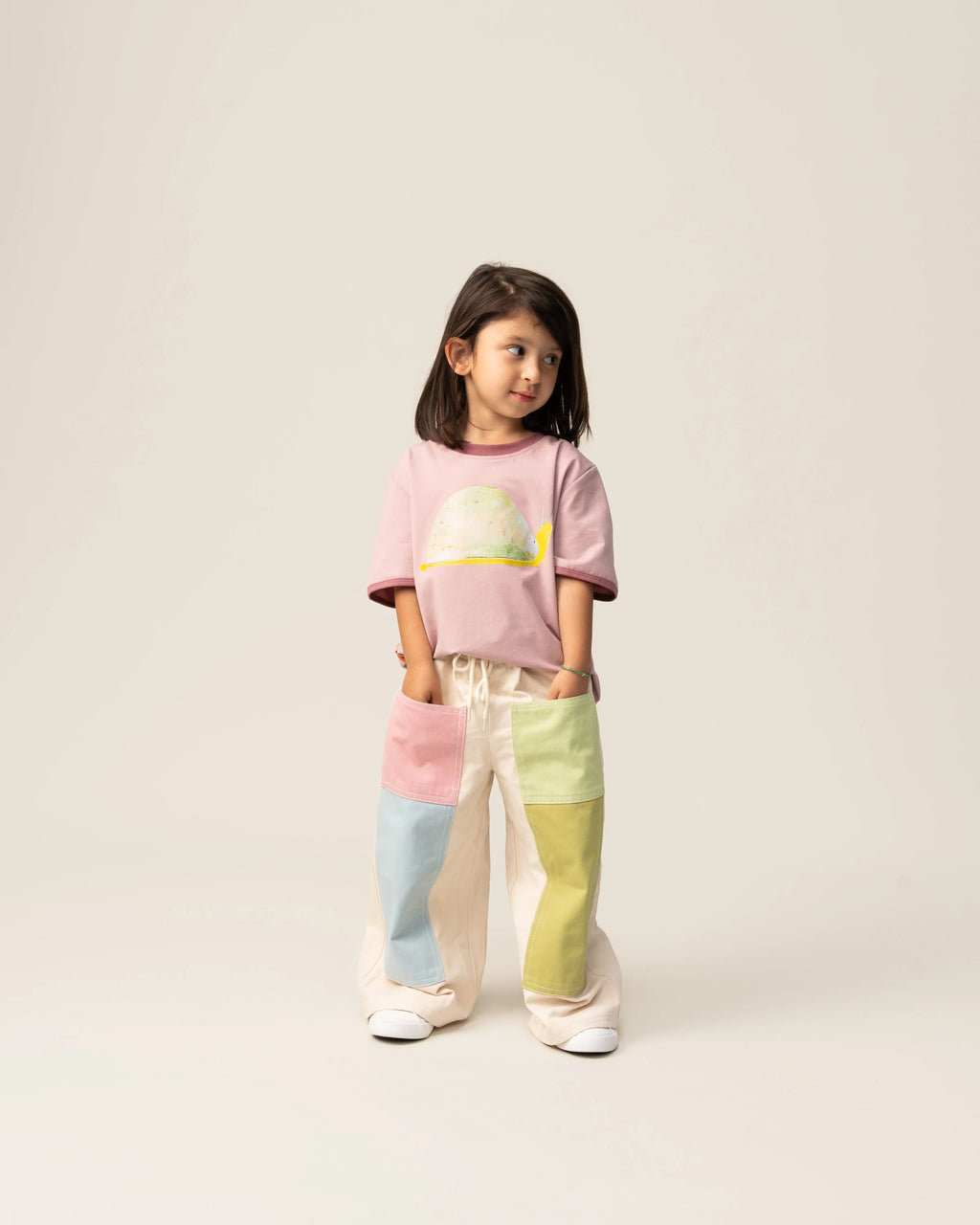 Wide Leg Pants | Patchwork