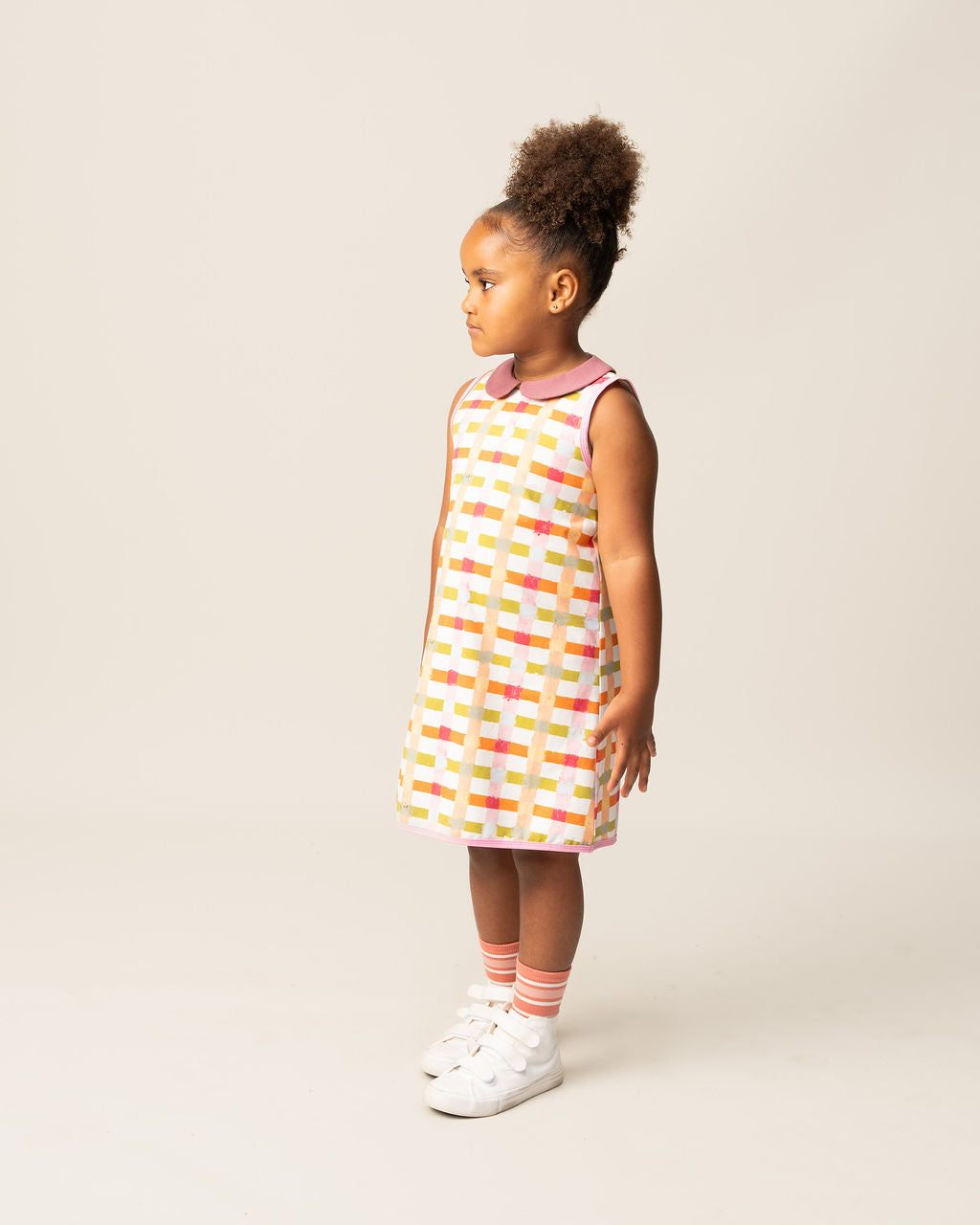 A-Line Dress | Pastel Gingham