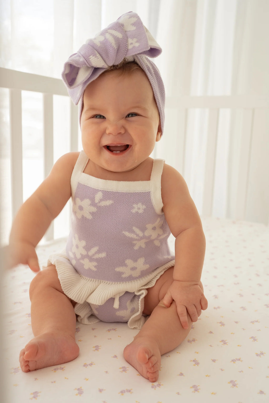 Knit Summer Set | Daisy Lilac Floral