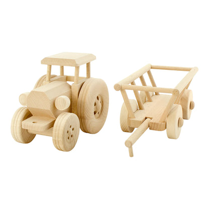 Large Wooden Tractor Miles