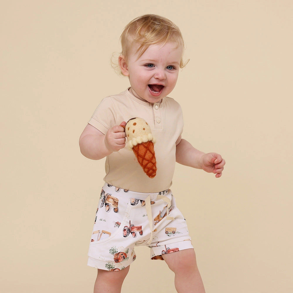 Diggers & Tractors Organic Shorts