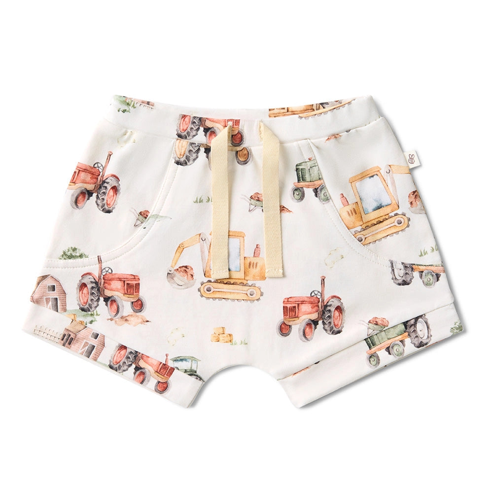Diggers & Tractors Organic Shorts