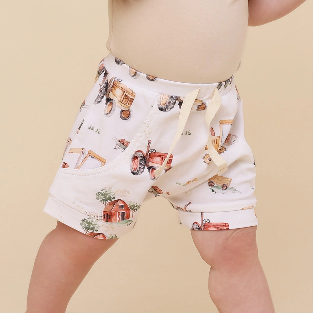 Diggers & Tractors Organic Shorts