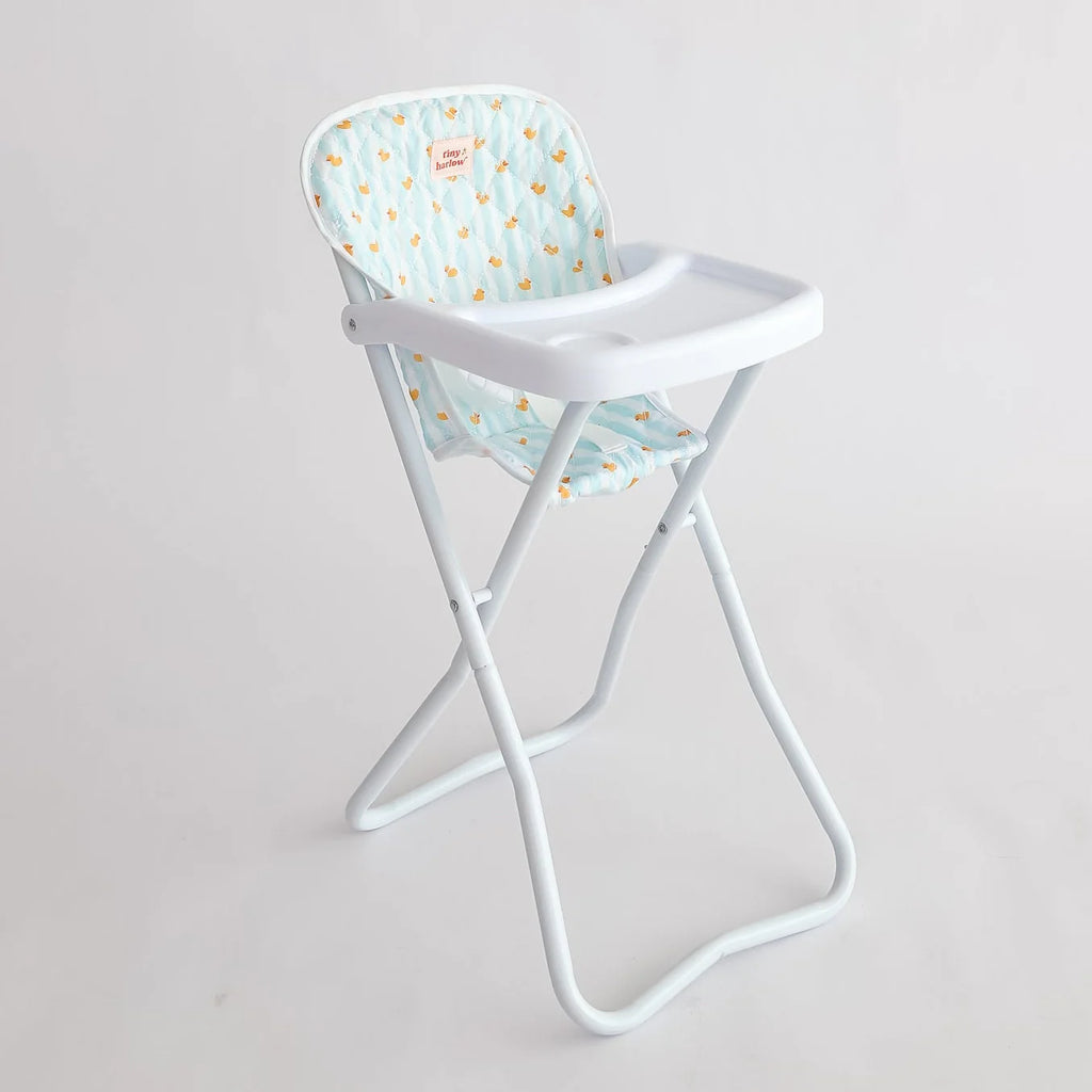 Doll Highchair - Blue Ducky
