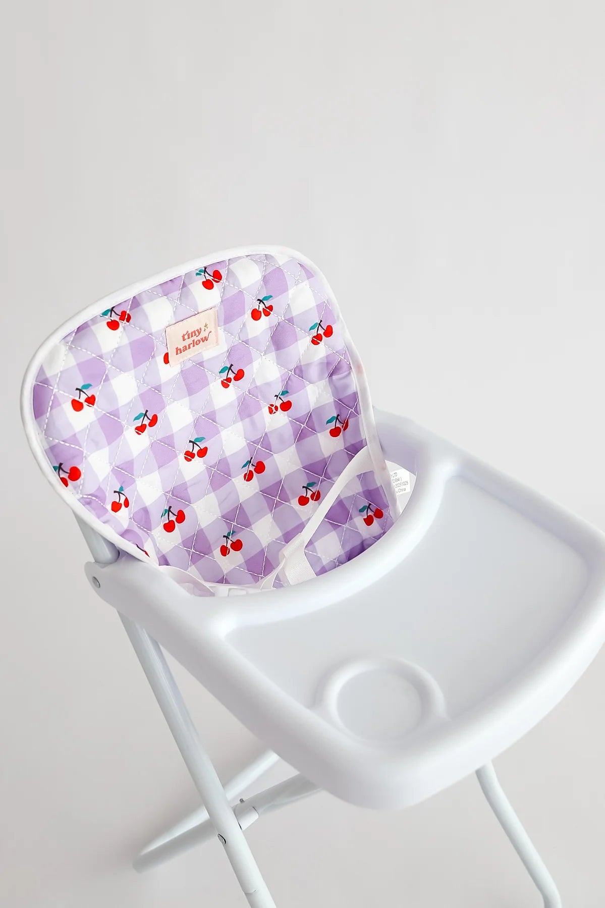 Doll Highchair - Cherry Gingham