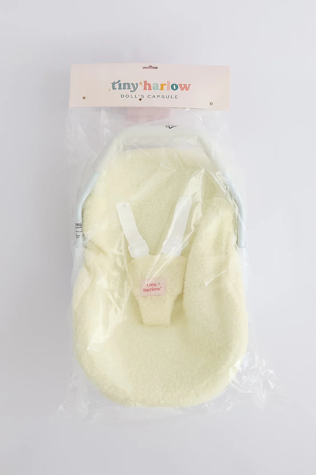 Dolls Car Seat Capsule - Cream Sherpa