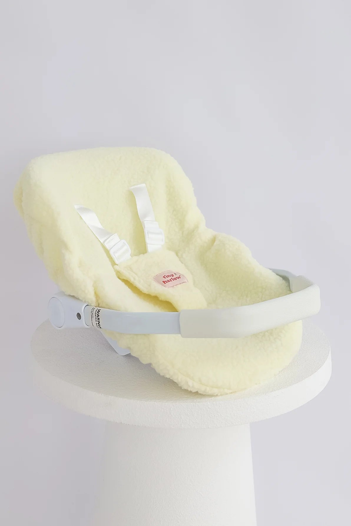 Dolls Car Seat Capsule - Cream Sherpa