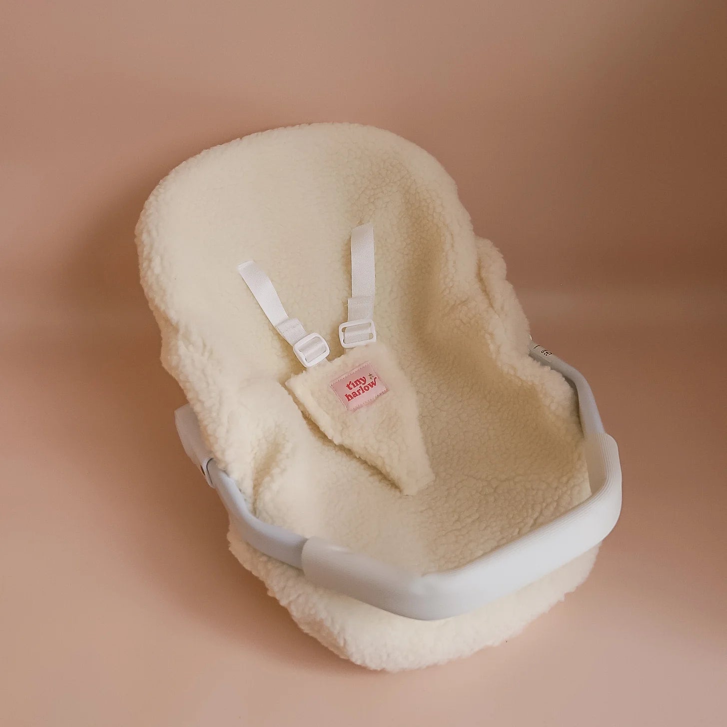 Dolls Car Seat Capsule - Cream Sherpa