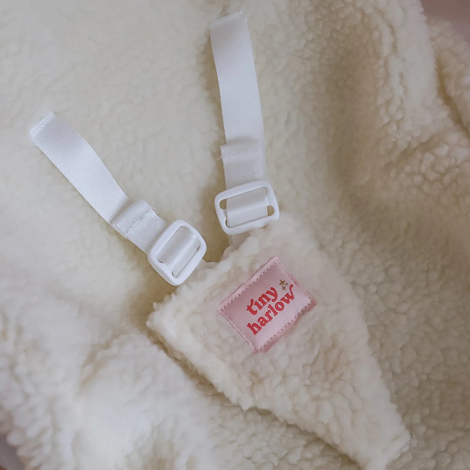 Dolls Car Seat Capsule - Cream Sherpa