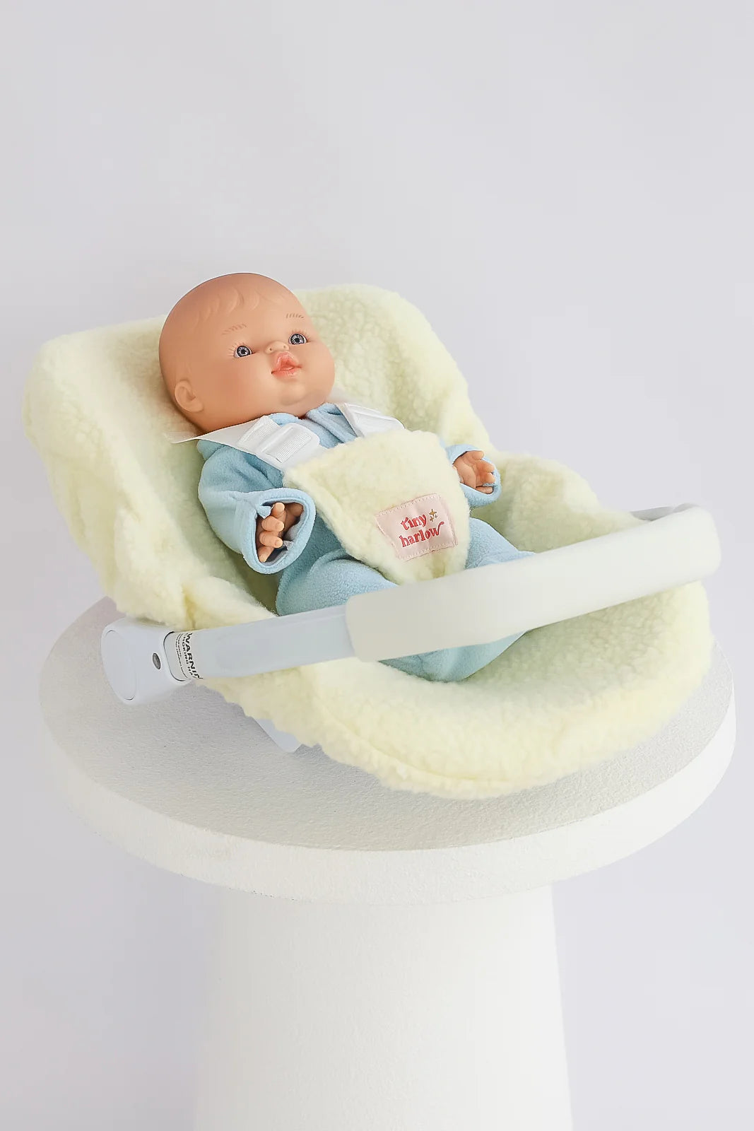 Dolls Car Seat Capsule - Cream Sherpa