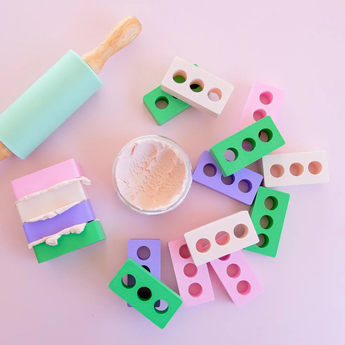 Eco Playdough Bricks - Set of 12