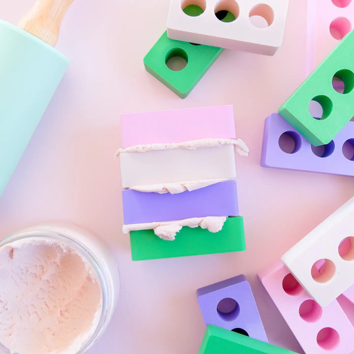 Eco Playdough Bricks - Set of 12