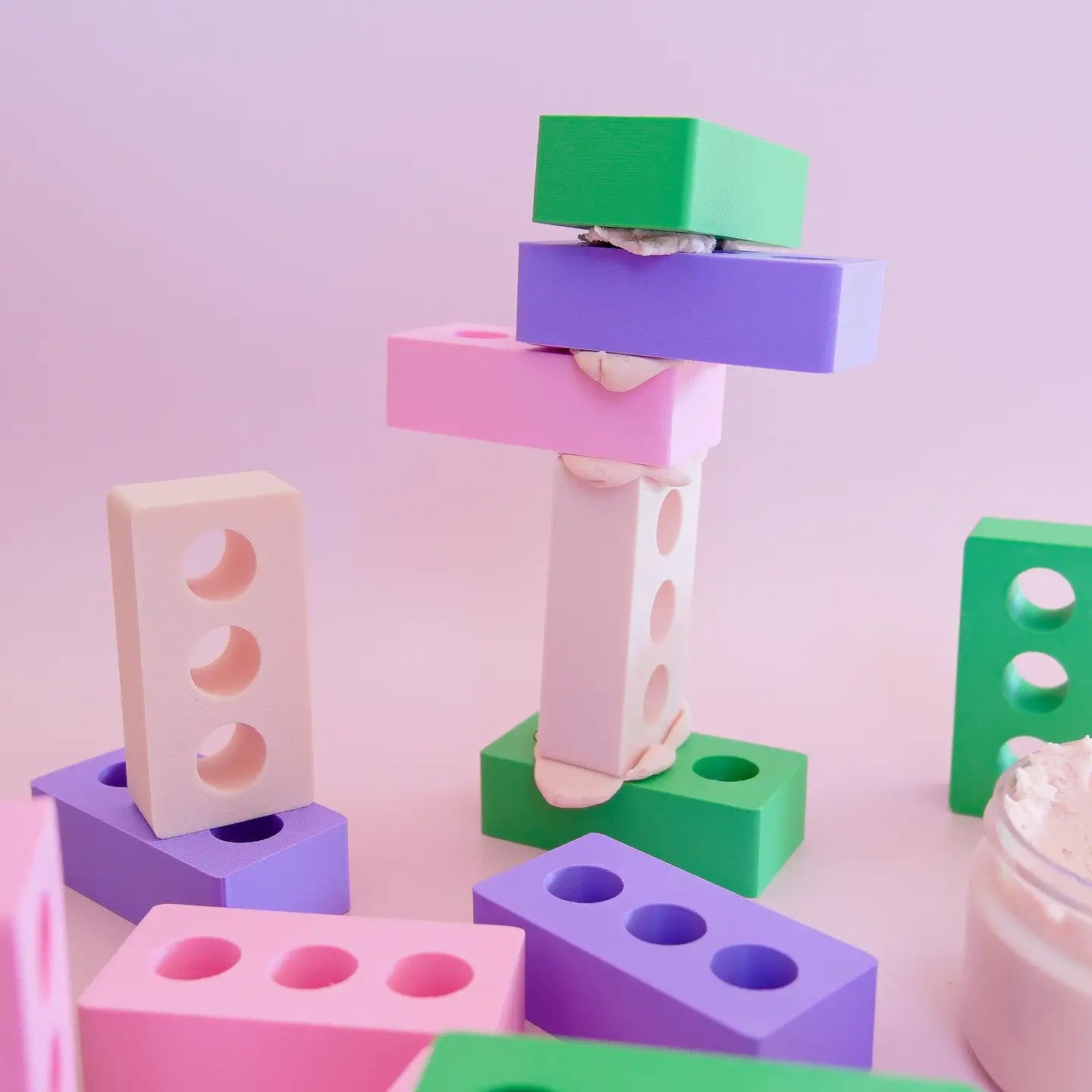 Eco Playdough Bricks - Set of 12