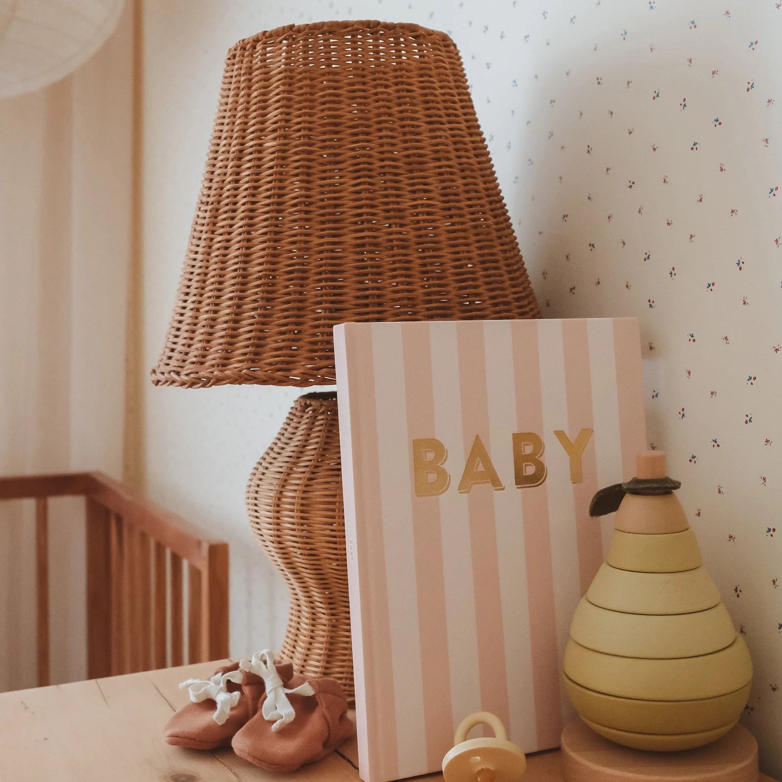 Baby Book Coffee Stripe
