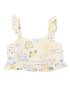 Piccolina Shirred Frill Top