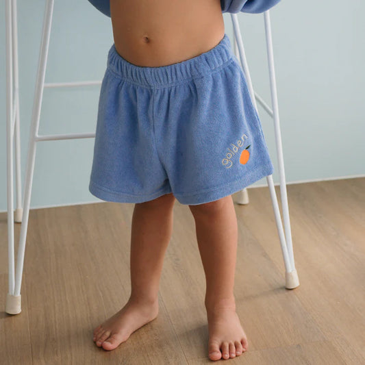 Farm Fresh Boy Shorts Pool Blue