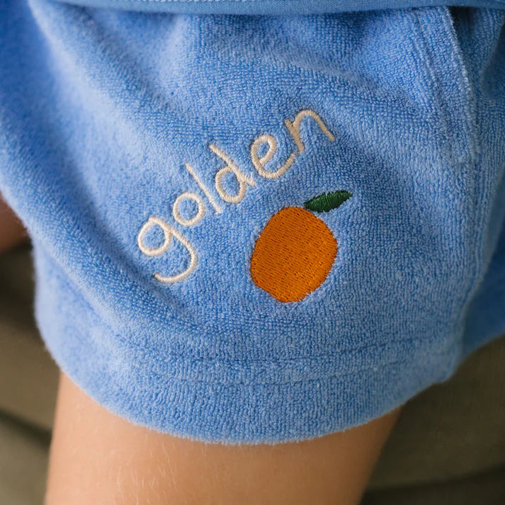 Farm Fresh Boy Shorts Pool Blue